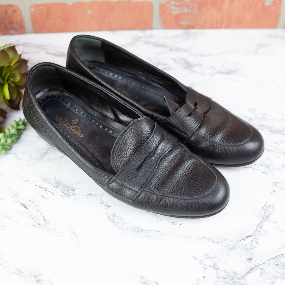 Brooks Brothers Vintage Black Loafers 10